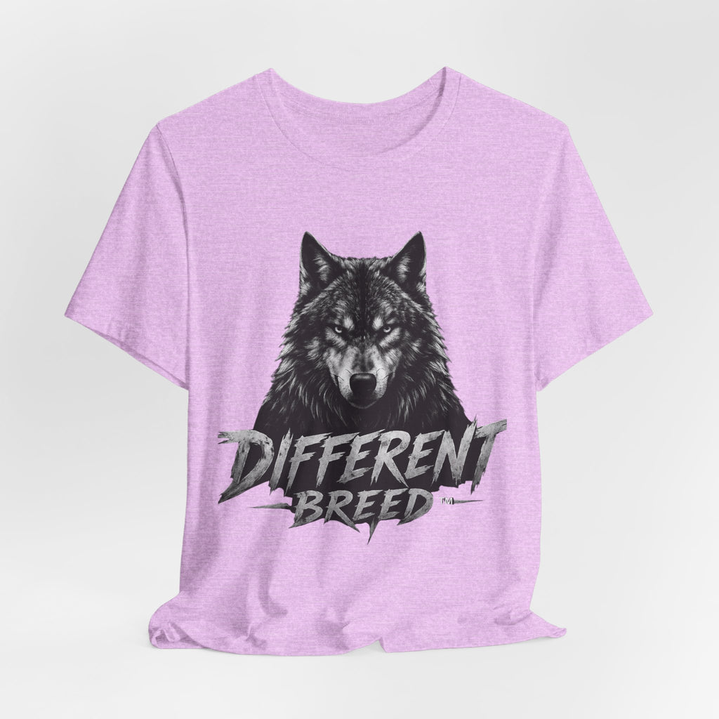 Different Breed Wolf Tee — Graphic Wolf Head T-Shirt