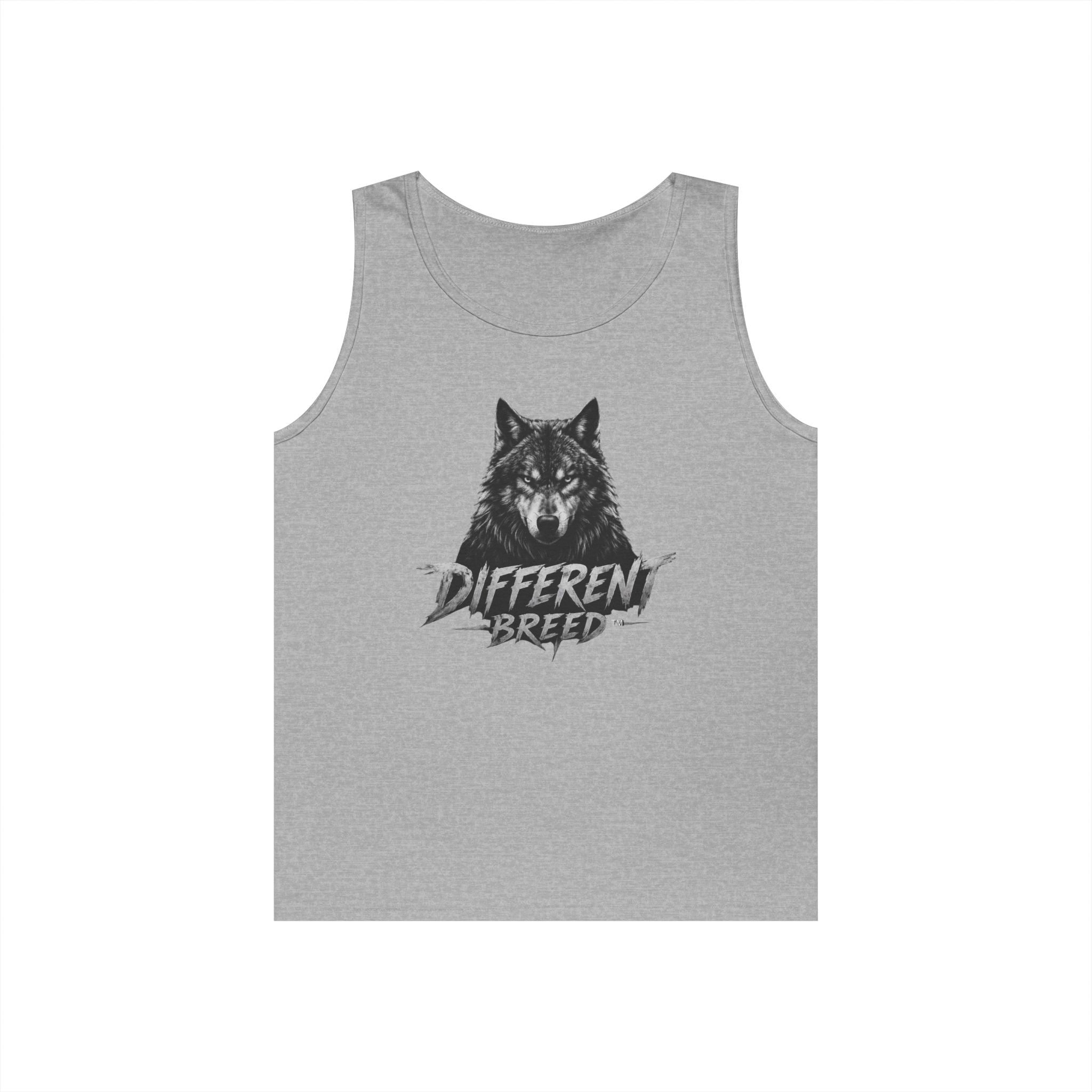 Different Breed Wolf Tank Top — Graphic Wolf Head Tee for Wilderness Lovers