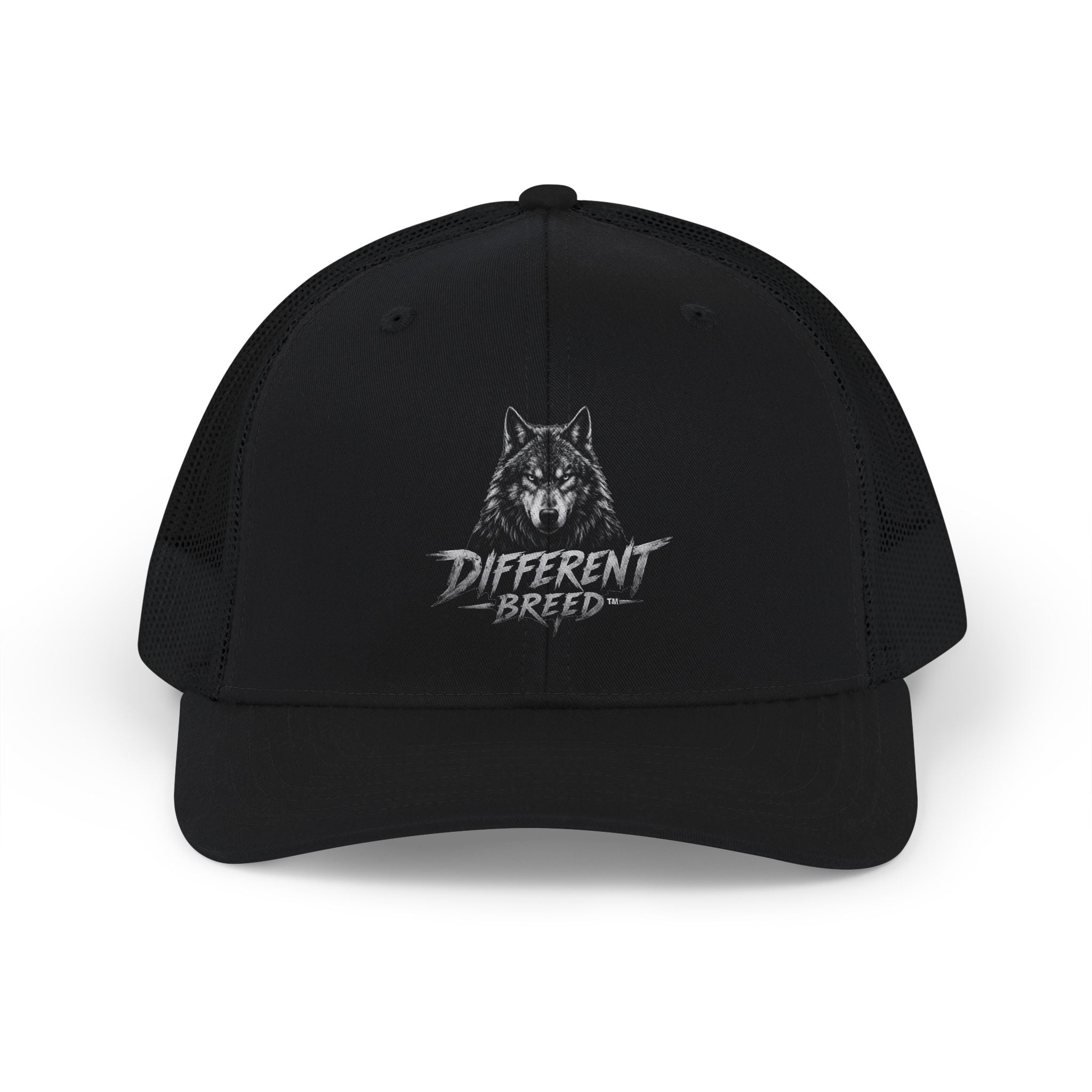 Wolf Head Trucker Cap — "Different Breed" Snapback Hat