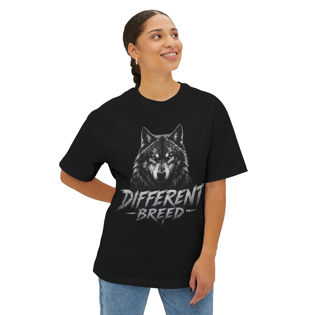 Different Breed Classic Logo Tee — Bold Unisex Boxy T-Shirt