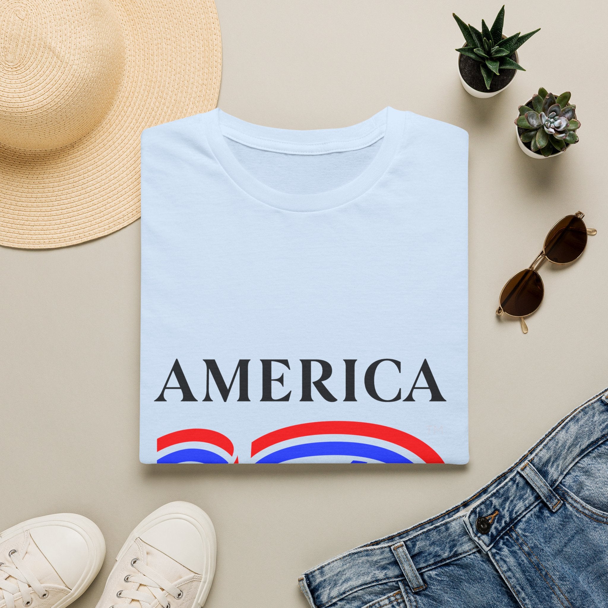 America 250 Wolf Logo T-Shirt — Different Breed Wolf Back Graphic
