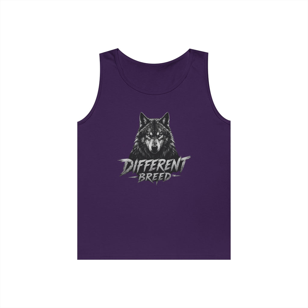 Different Breed Wolf Tank Top — Graphic Wolf Head Tee for Wilderness Lovers
