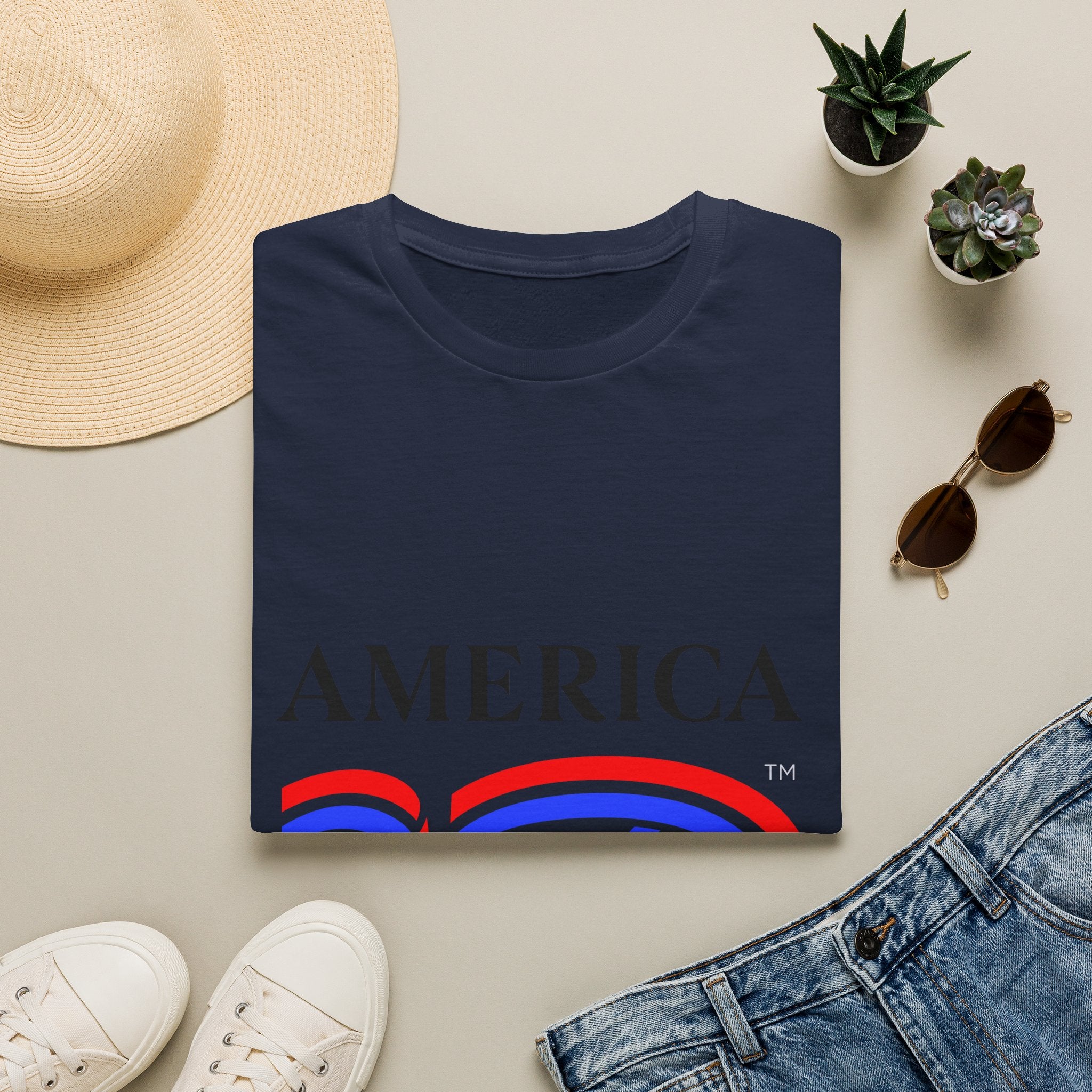 America 250 Wolf Logo T-Shirt — Different Breed Wolf Back Graphic