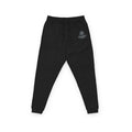 Embroidered Cozy Fleece Joggers — Retro Floral Chest Patch