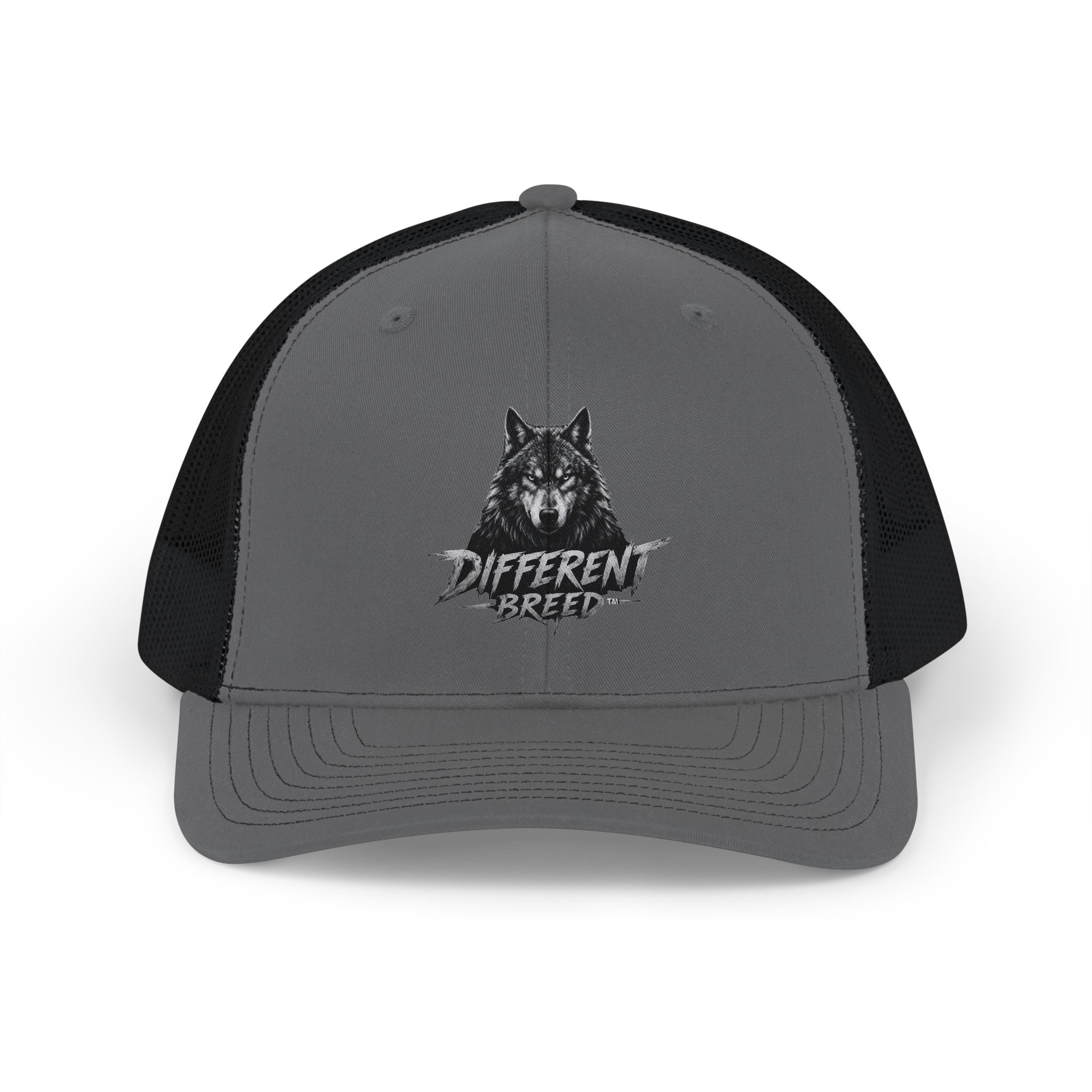 Wolf Head Trucker Cap — "Different Breed" Snapback Hat