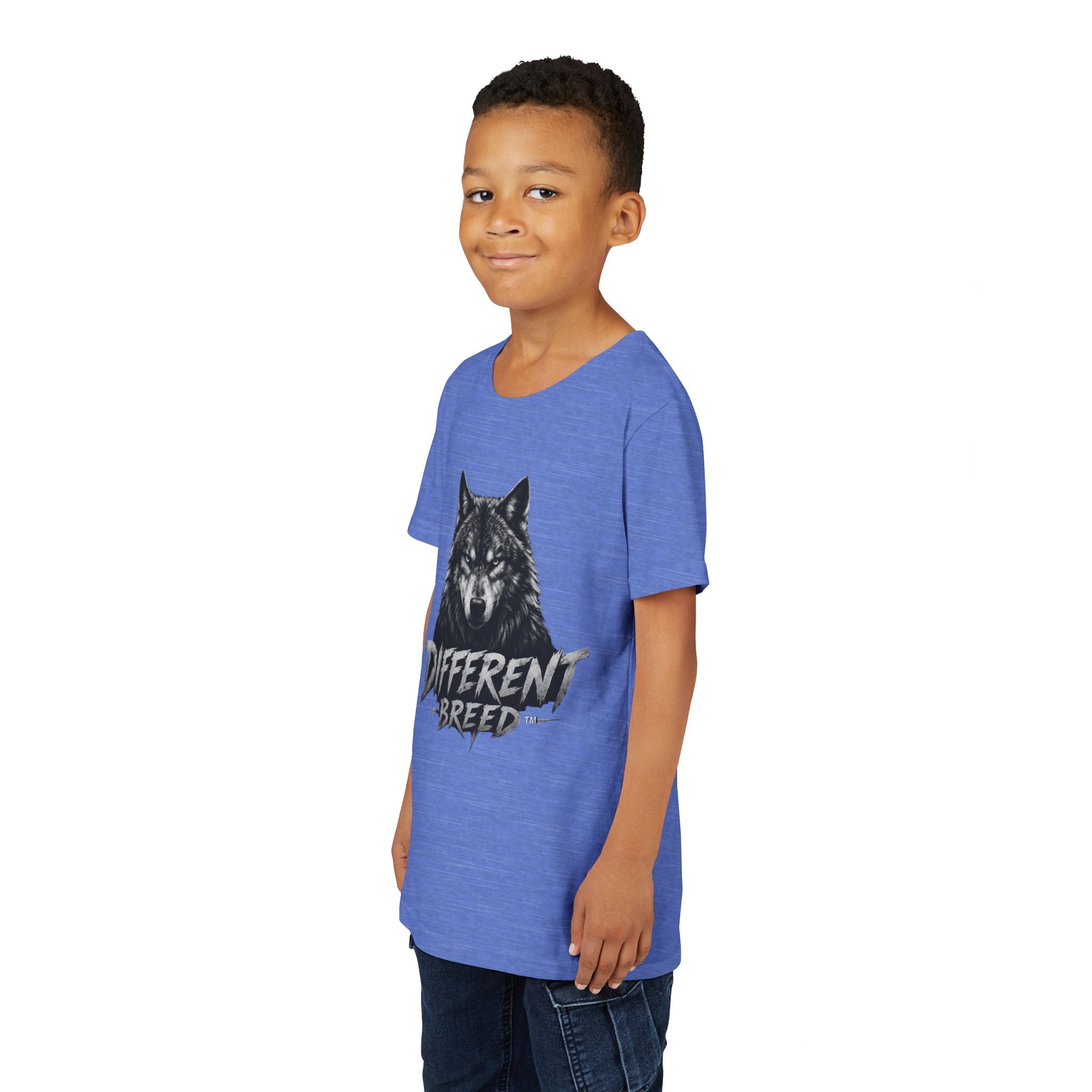 Youth Tee - 'Different Breed' Wolf Graphic Kids T-Shirt