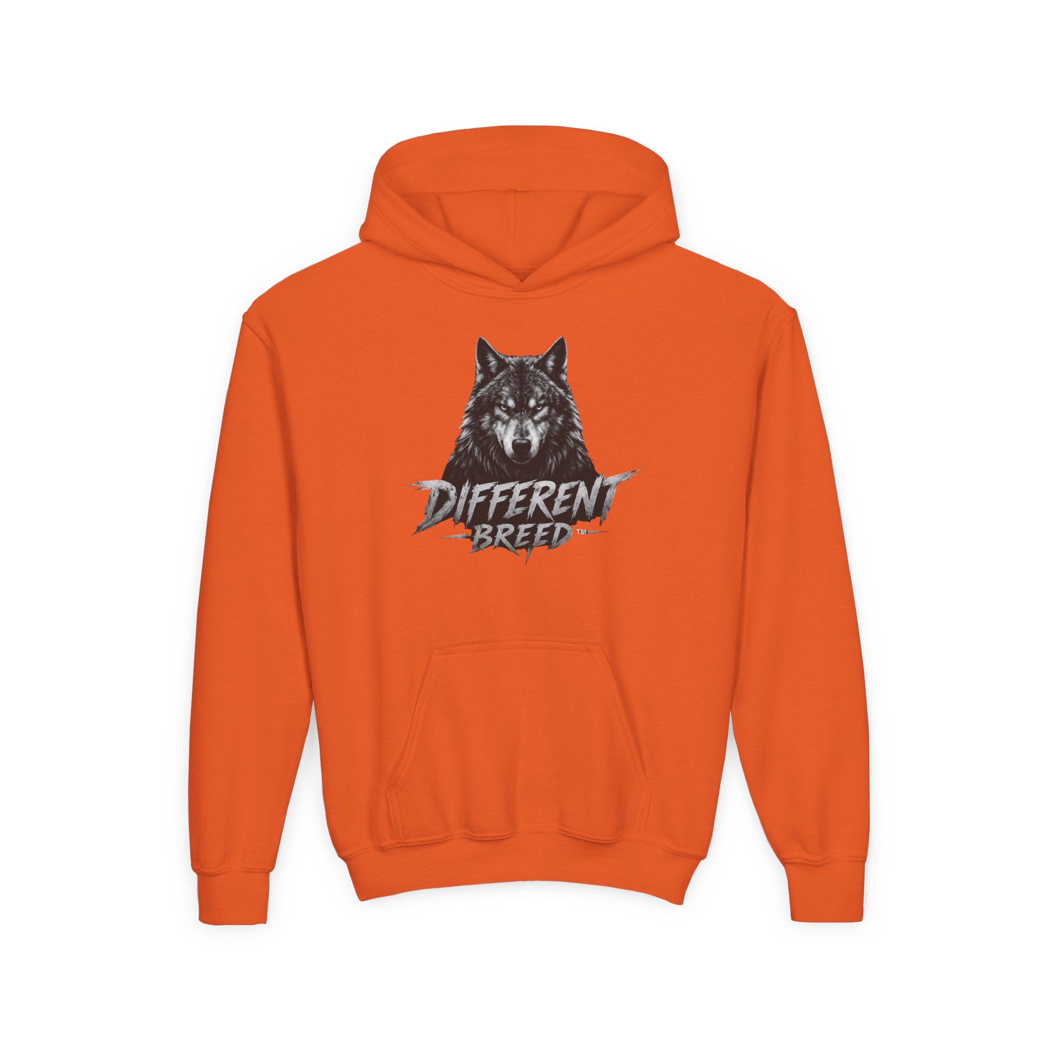 Youth Hoodie — 'Different Breed' Wolf Graphic Pullover