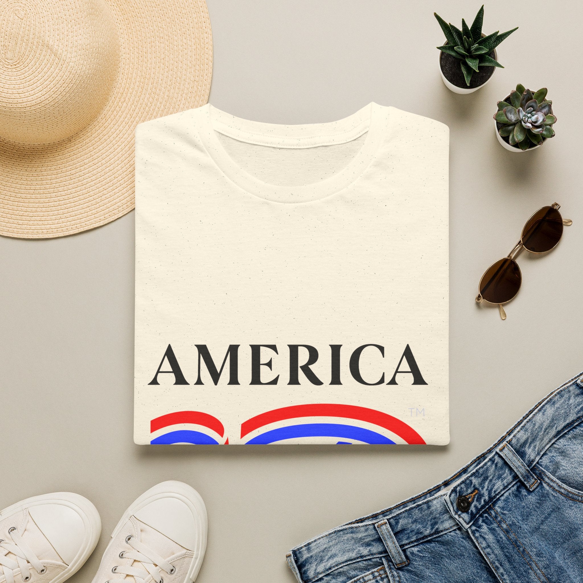 America 250 Wolf Logo T-Shirt — Different Breed Wolf Back Graphic