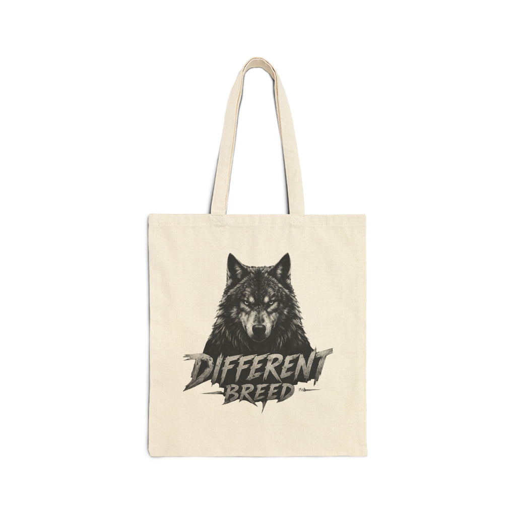 Different Breed Wolf Tote Bag — Canvas Animal Graphic Tote