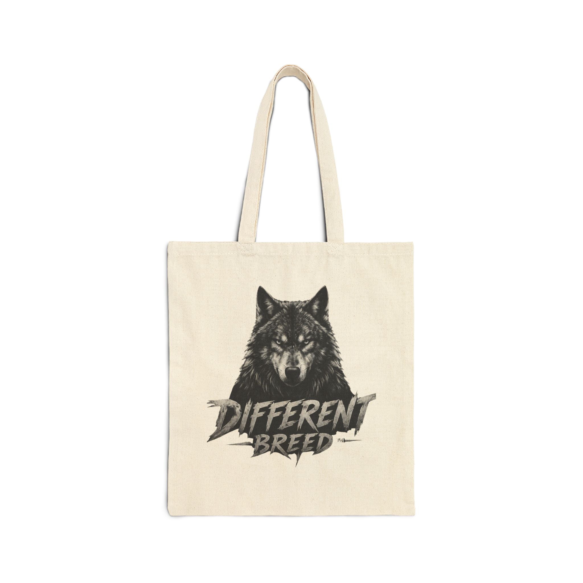 Different Breed Wolf Tote Bag — Canvas Animal Graphic Tote
