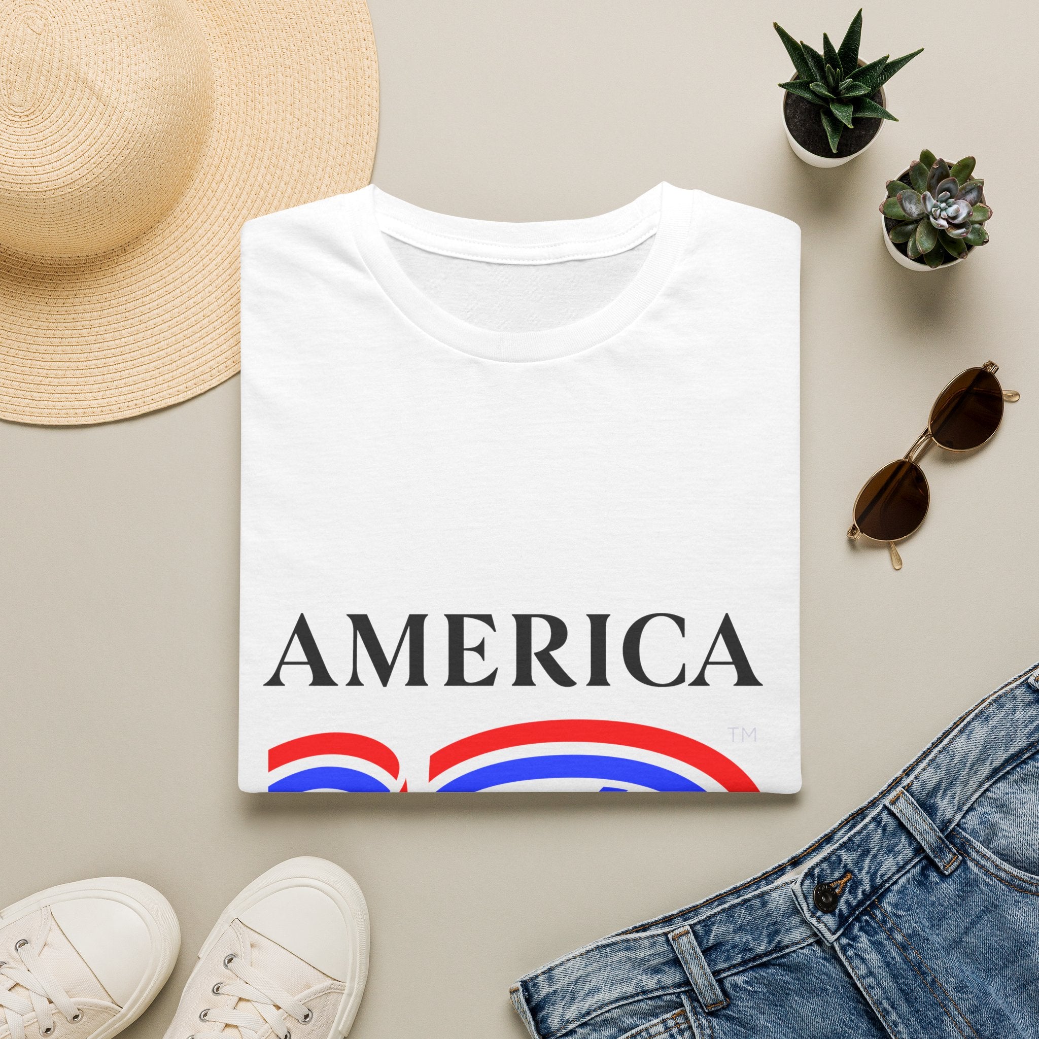 America 250 Wolf Logo T-Shirt — Different Breed Wolf Back Graphic