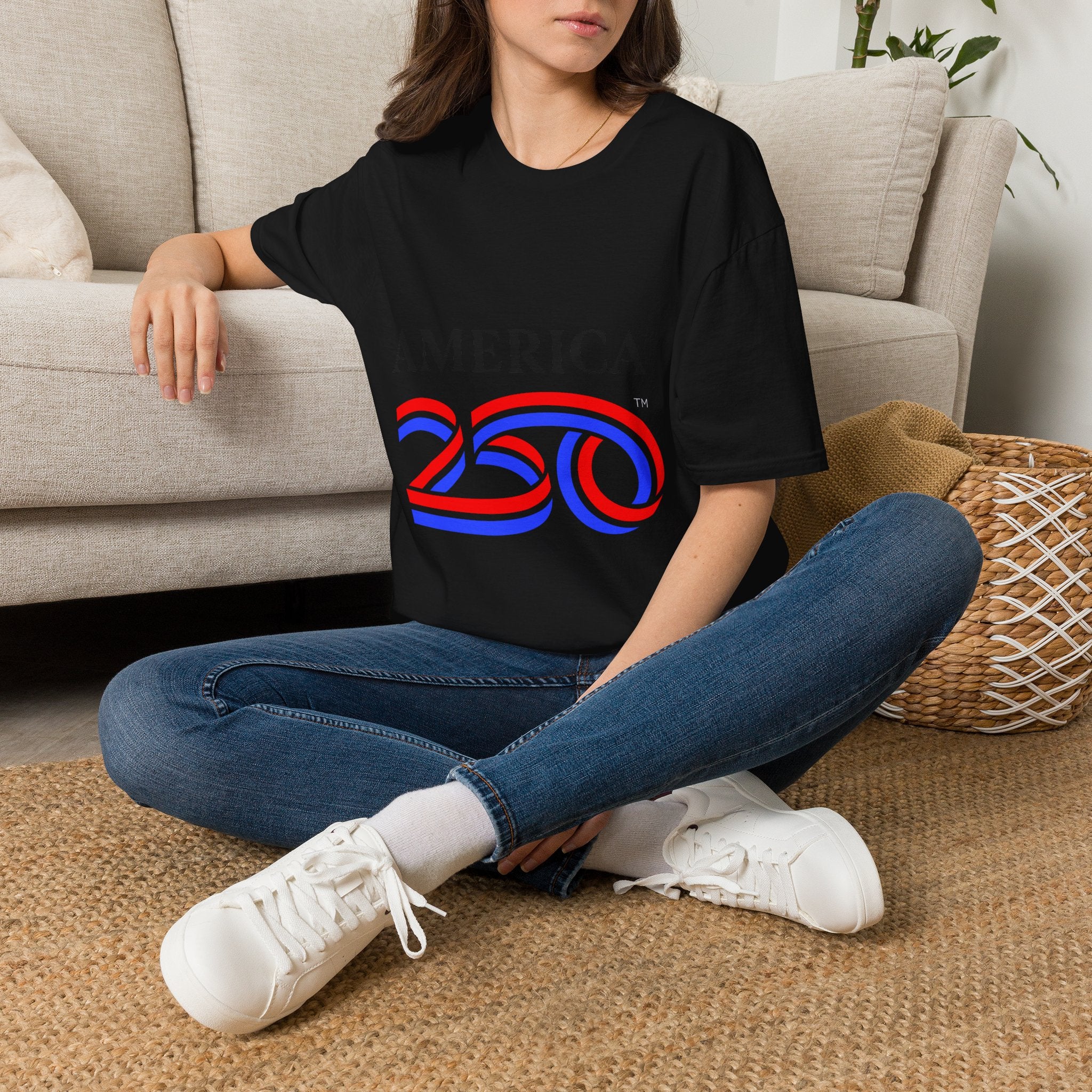 America 250 Wolf Logo T-Shirt — Different Breed Wolf Back Graphic