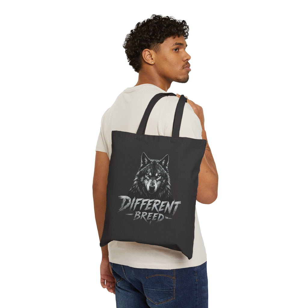 Different Breed Wolf Tote Bag — Canvas Animal Graphic Tote