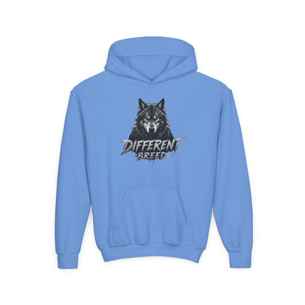 Youth Hoodie — 'Different Breed' Wolf Graphic Pullover