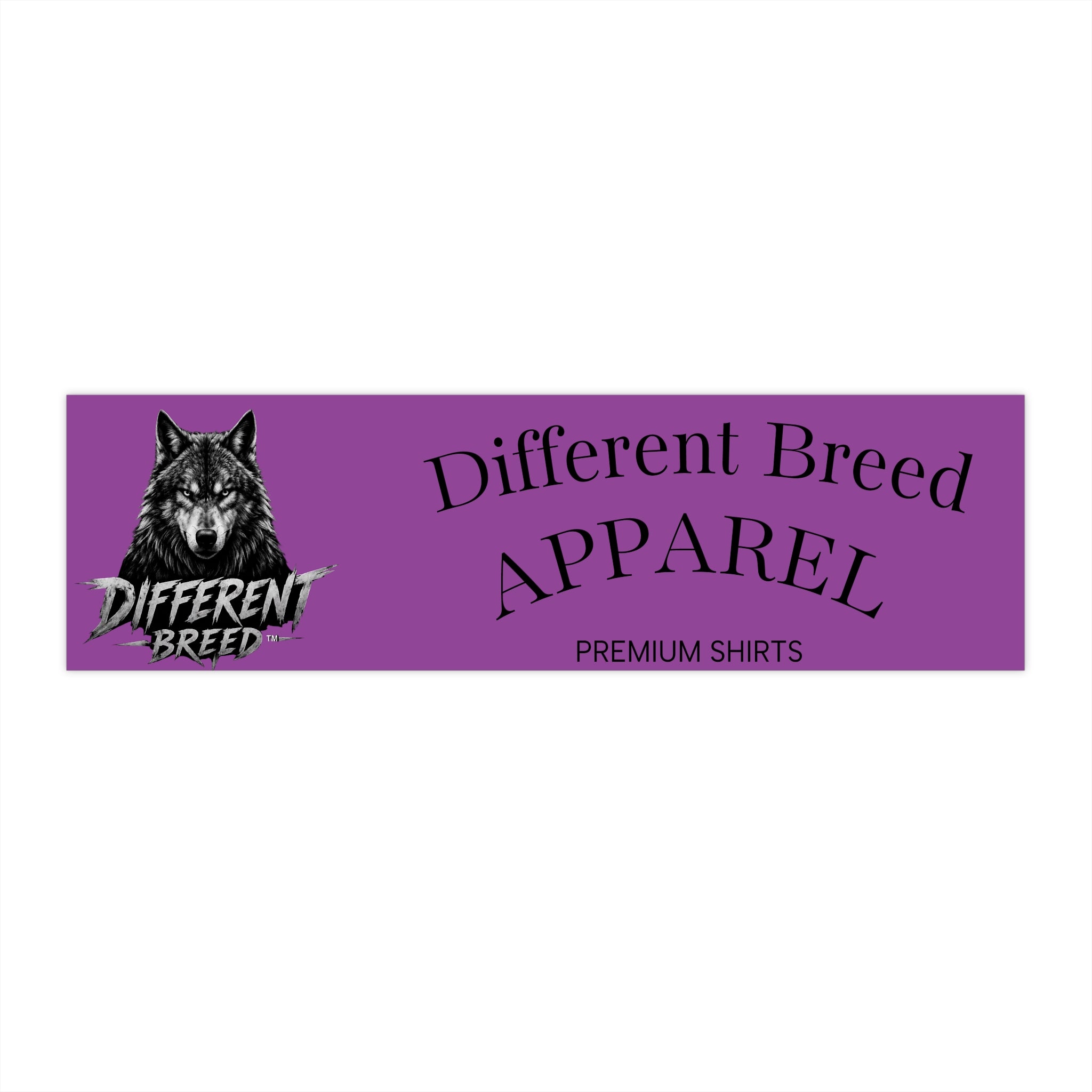 Bumper Sticker — 'Different Breed Apparel' Wolf Logo Decal
