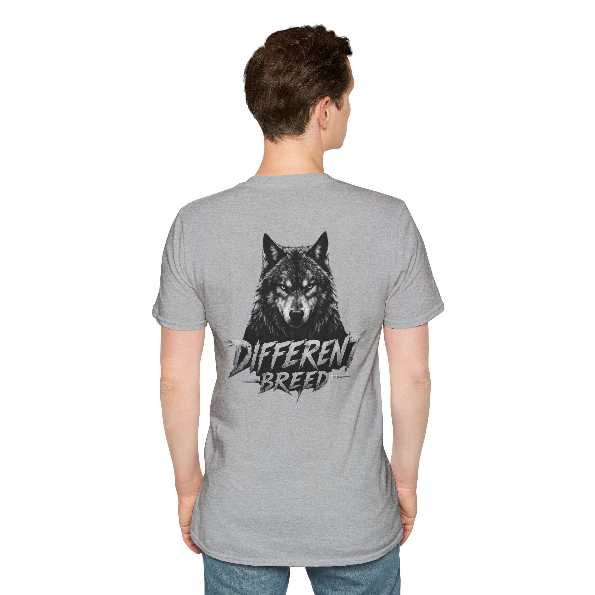 America 250 Wolf Logo T-Shirt — Different Breed Wolf Back Graphic