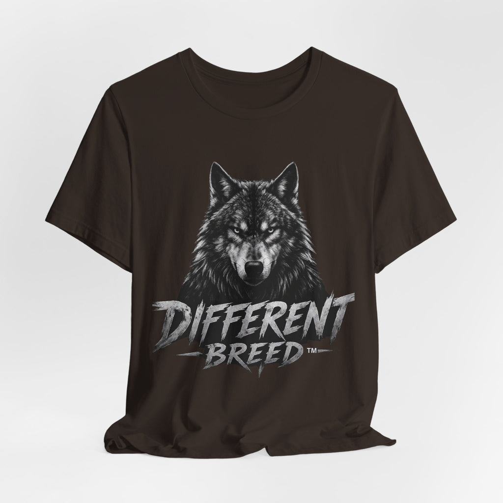 Different Breed Wolf Tee — Graphic Wolf Head T-Shirt