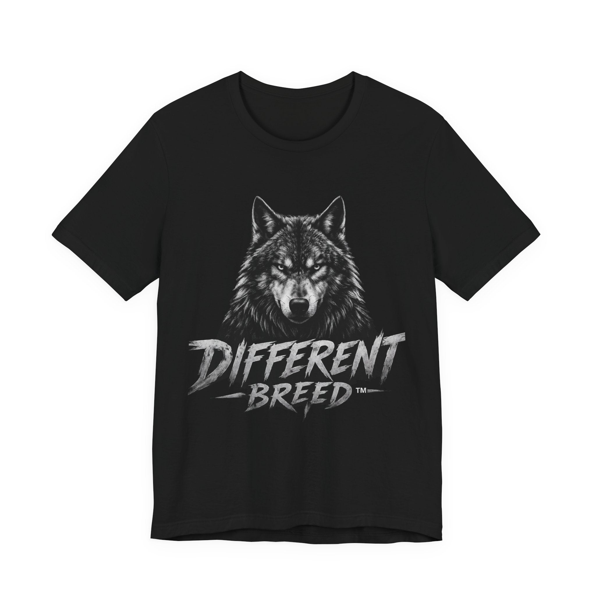Different Breed Wolf Tee — Graphic Wolf Head T-Shirt