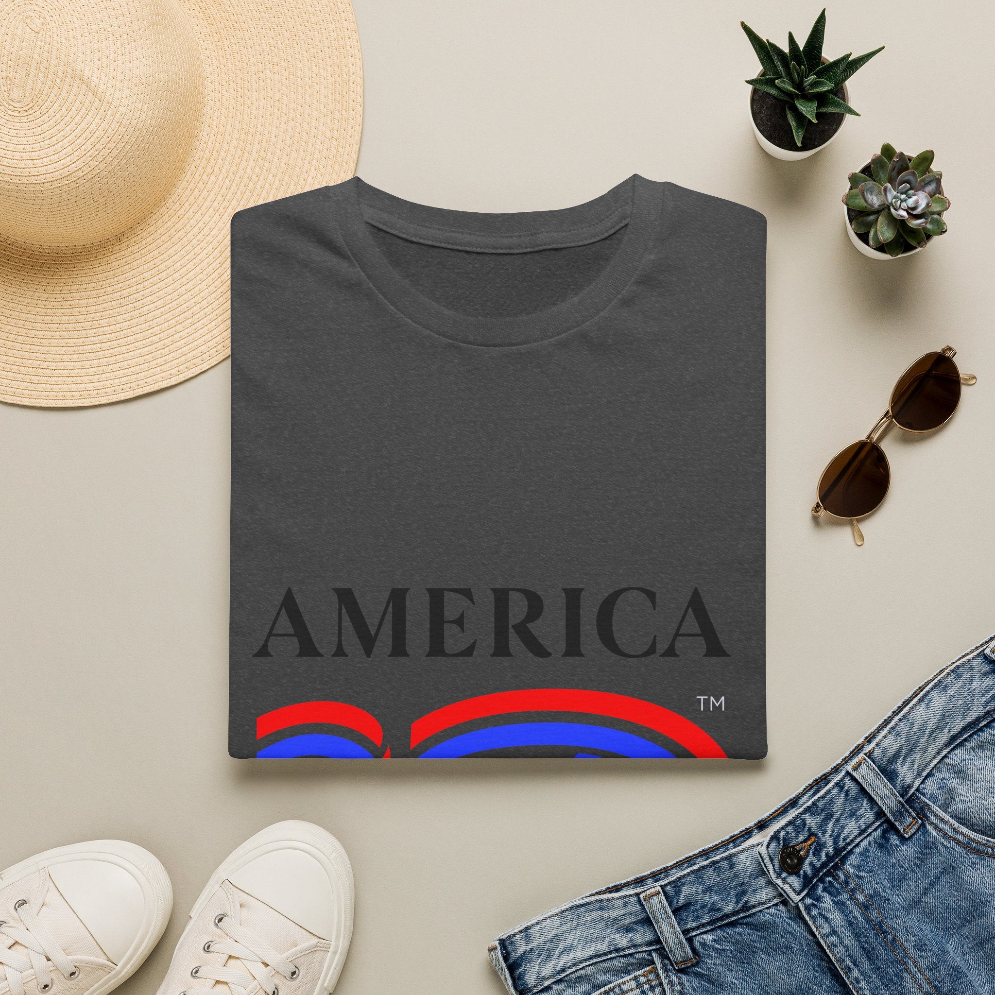 America 250 Wolf Logo T-Shirt — Different Breed Wolf Back Graphic