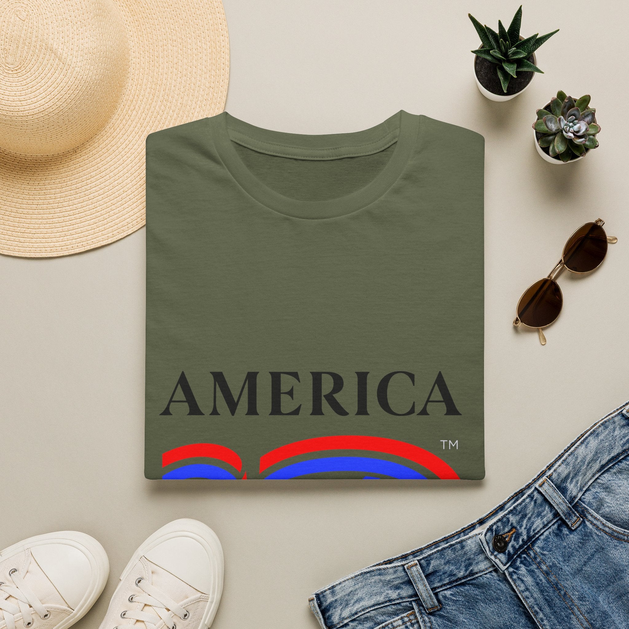 America 250 Wolf Logo T-Shirt — Different Breed Wolf Back Graphic