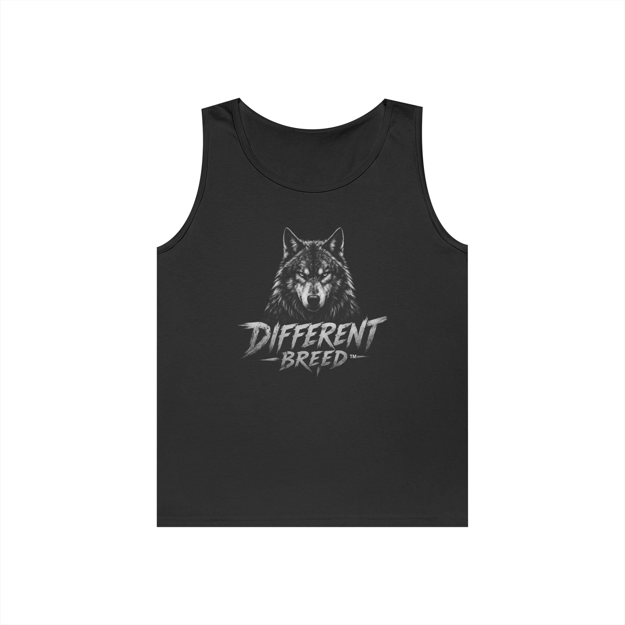 Different Breed Wolf Tank Top — Graphic Wolf Head Tee for Wilderness Lovers