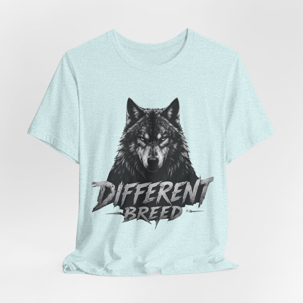 Different Breed Wolf Tee — Graphic Wolf Head T-Shirt