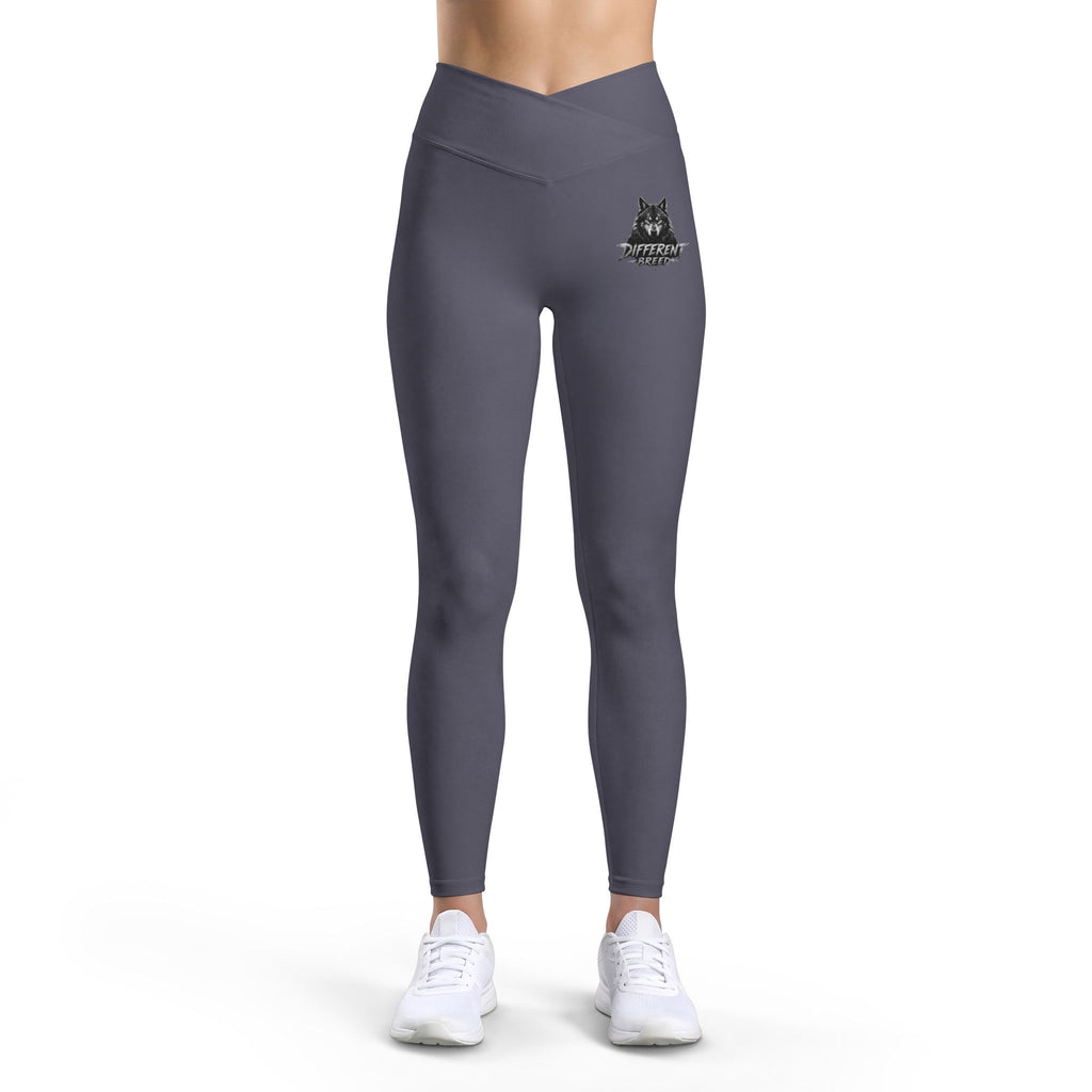 Women’s Luxe Leggings — Gray Cat Graphic High-Waist Active Leggings