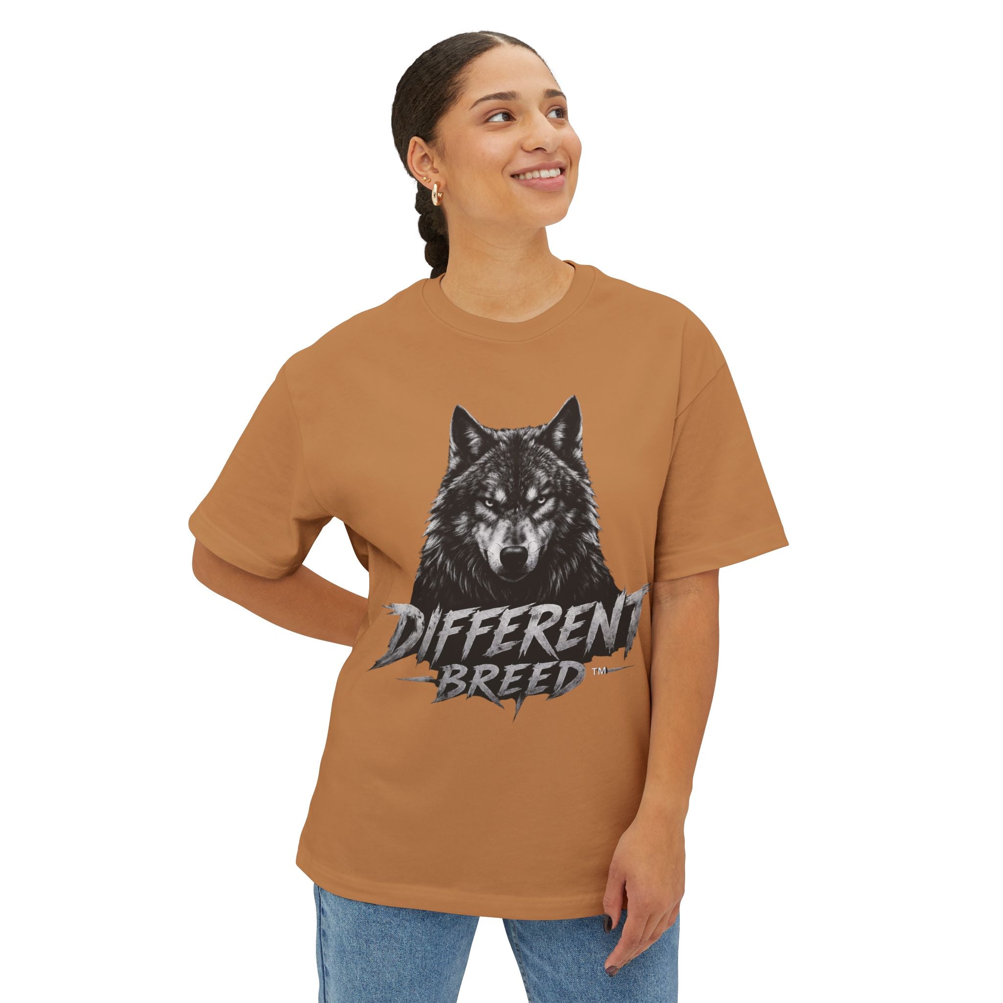 Different Breed Classic Logo Tee — Bold Unisex Boxy T-Shirt