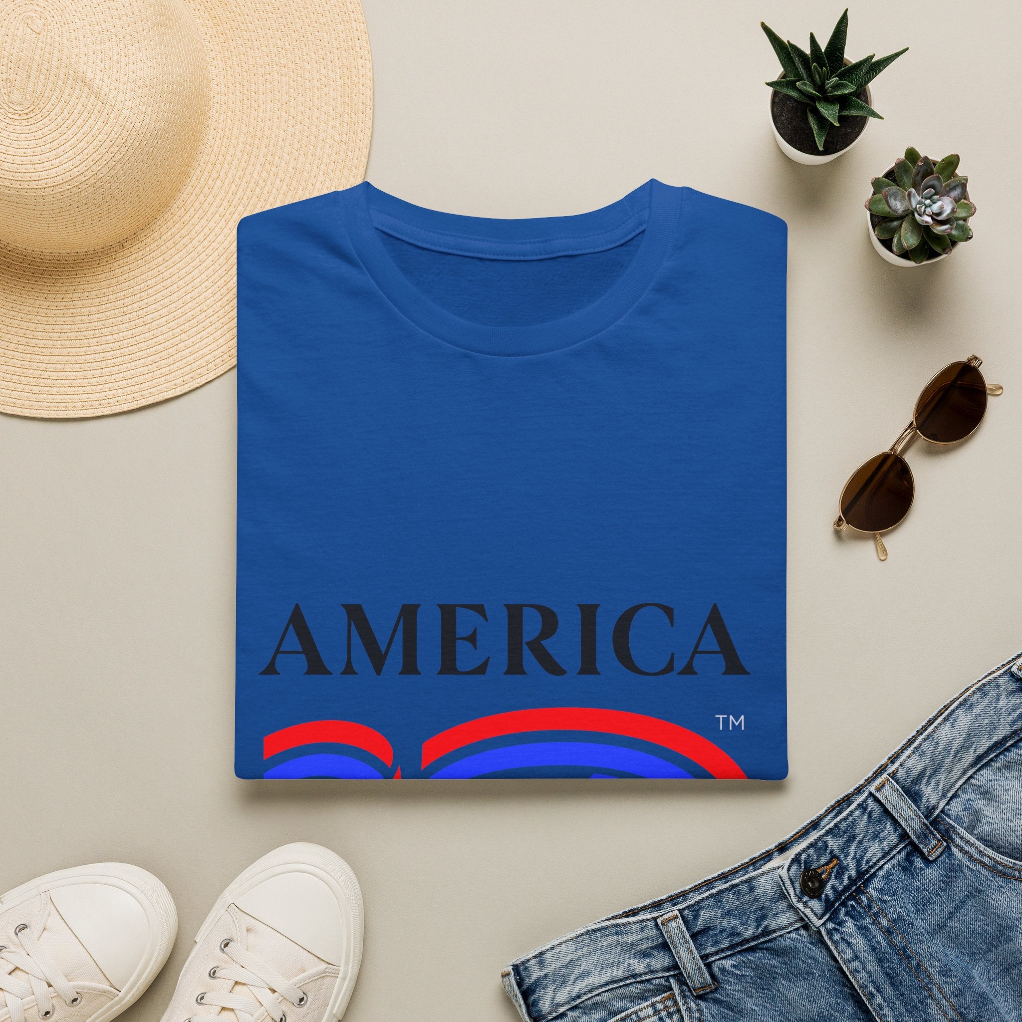 America 250 Wolf Logo T-Shirt — Different Breed Wolf Back Graphic