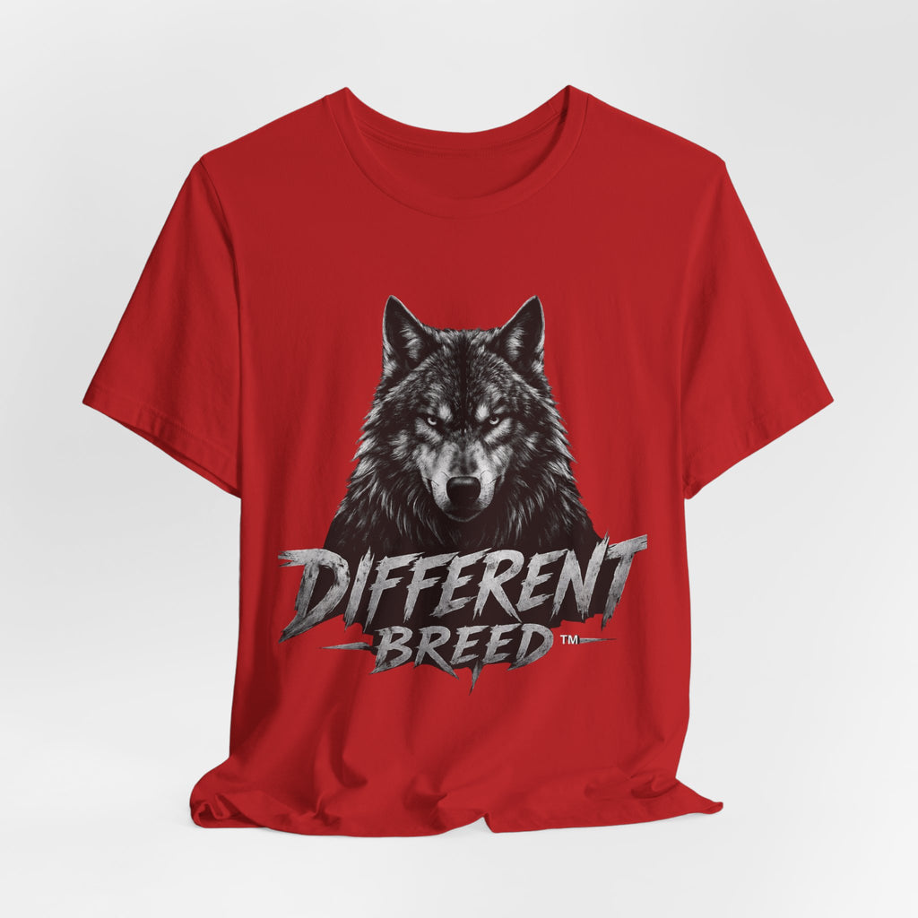 Different Breed Wolf Tee — Graphic Wolf Head T-Shirt