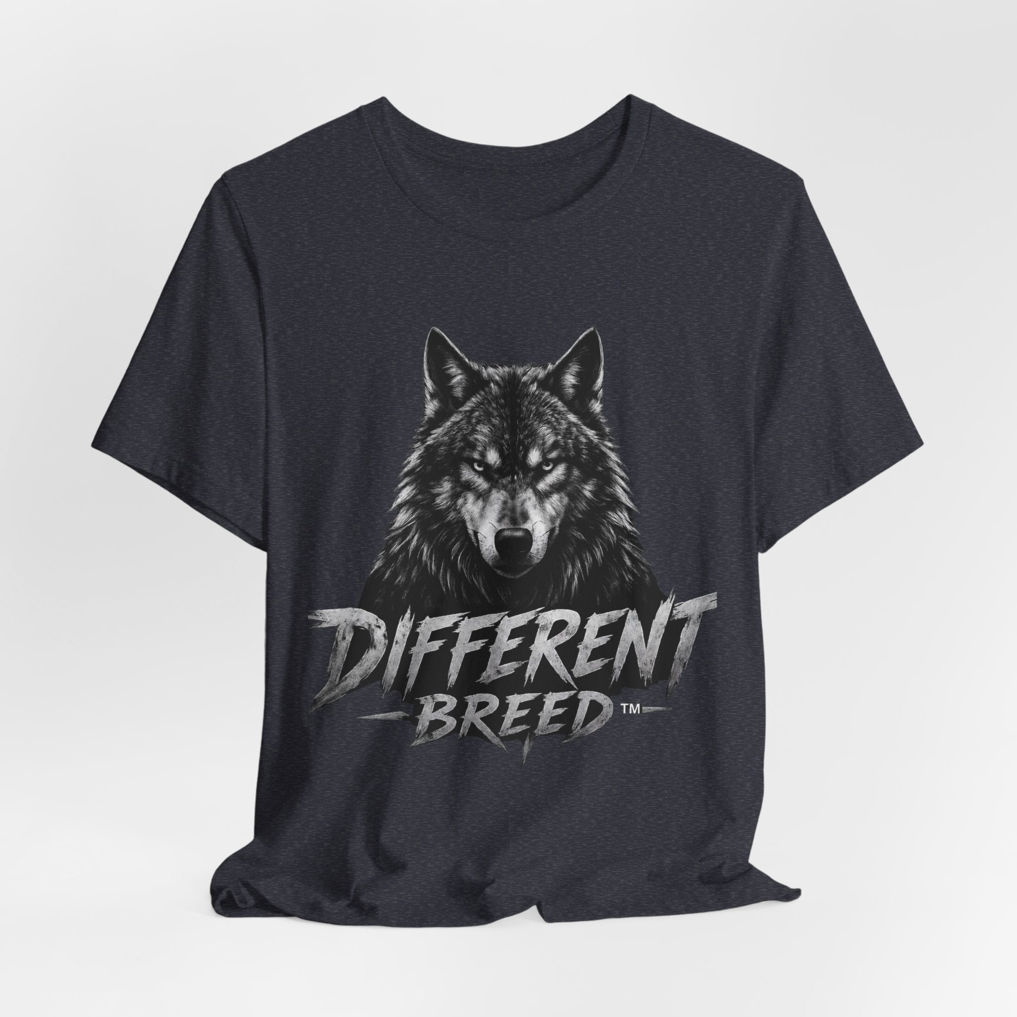 Different Breed Wolf Tee — Graphic Wolf Head T-Shirt