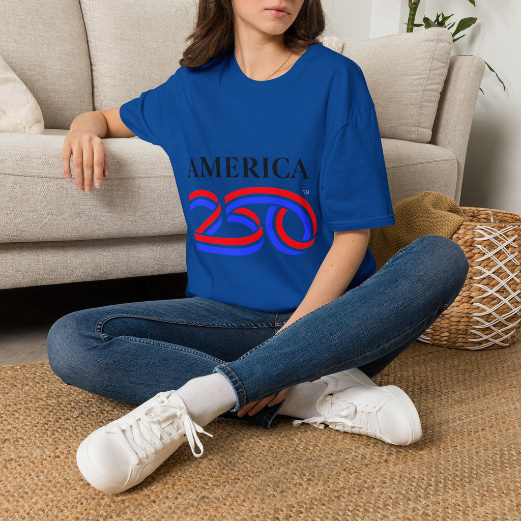 America 250 Wolf Logo T-Shirt — Different Breed Wolf Back Graphic