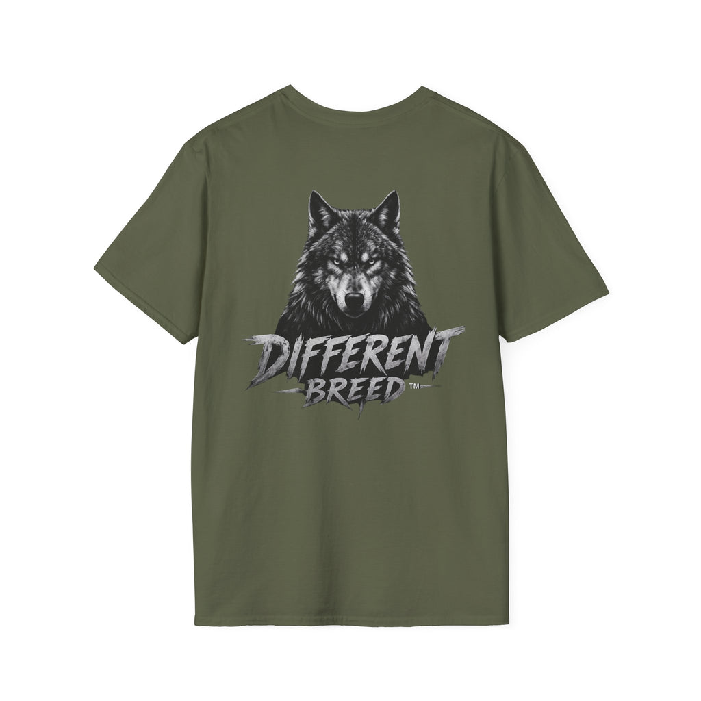 America 250 Wolf Logo T-Shirt — Different Breed Wolf Back Graphic