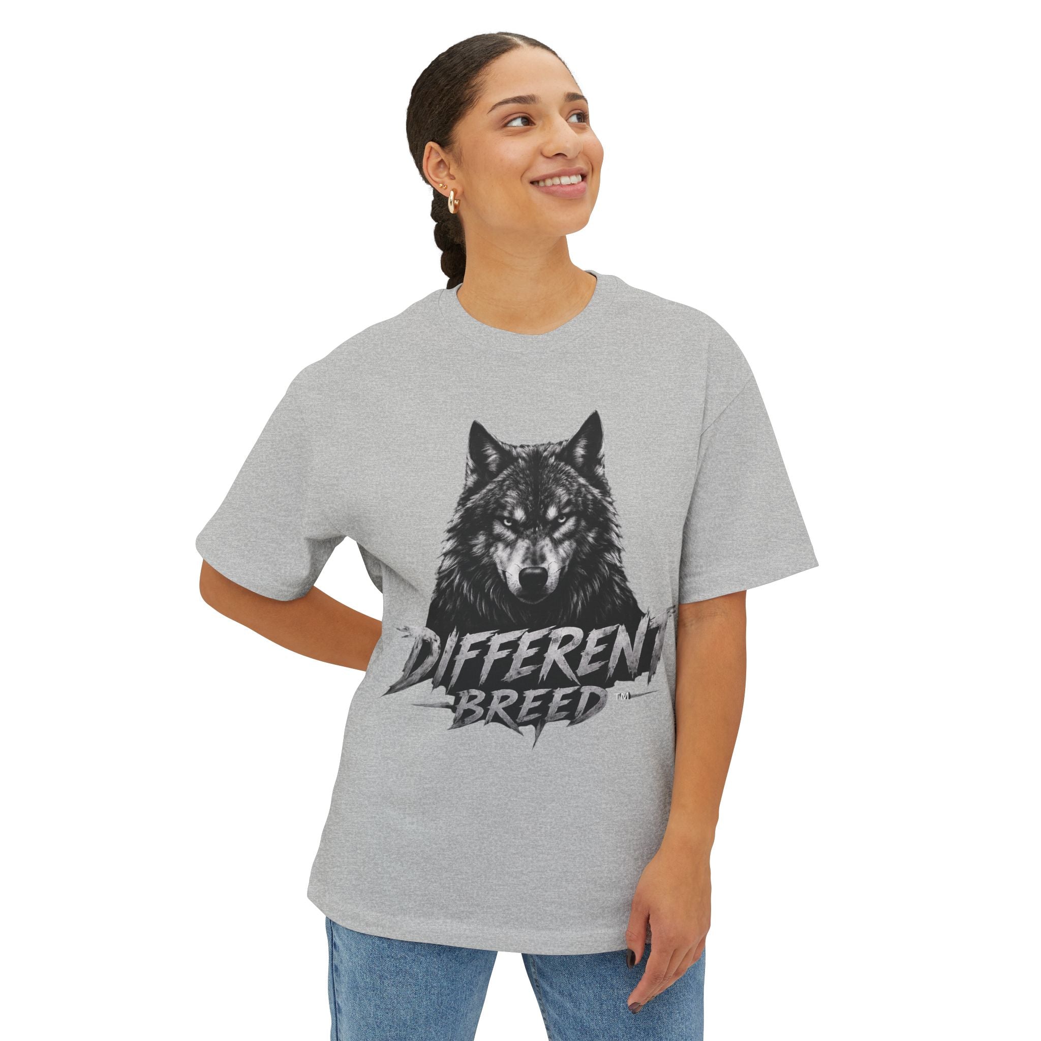 Different Breed Classic Logo Tee — Bold Unisex Boxy T-Shirt