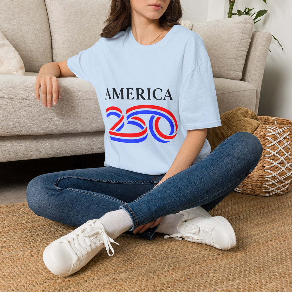 America 250 Wolf Logo T-Shirt — Different Breed Wolf Back Graphic