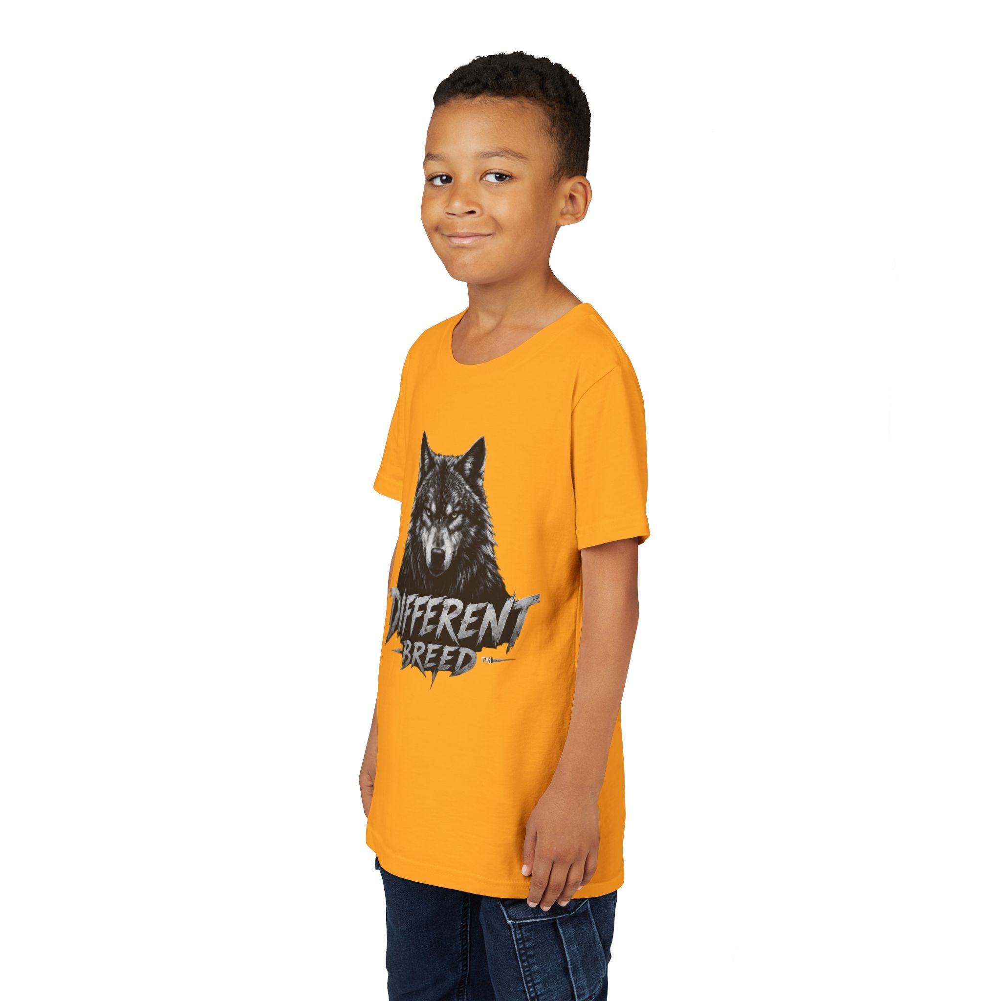 Youth Tee - 'Different Breed' Wolf Graphic Kids T-Shirt