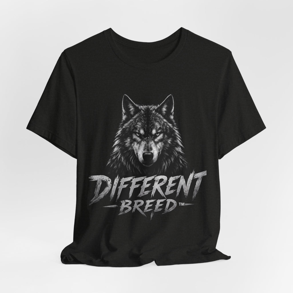 Different Breed Wolf Tee — Graphic Wolf Head T-Shirt