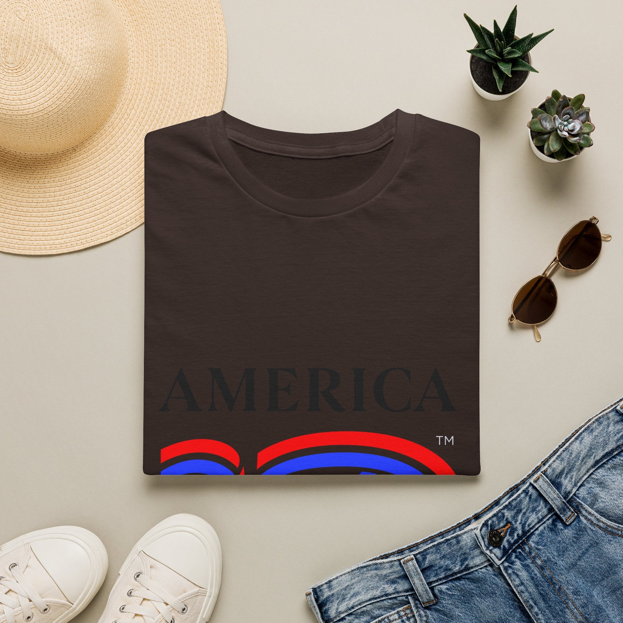 America 250 Wolf Logo T-Shirt — Different Breed Wolf Back Graphic