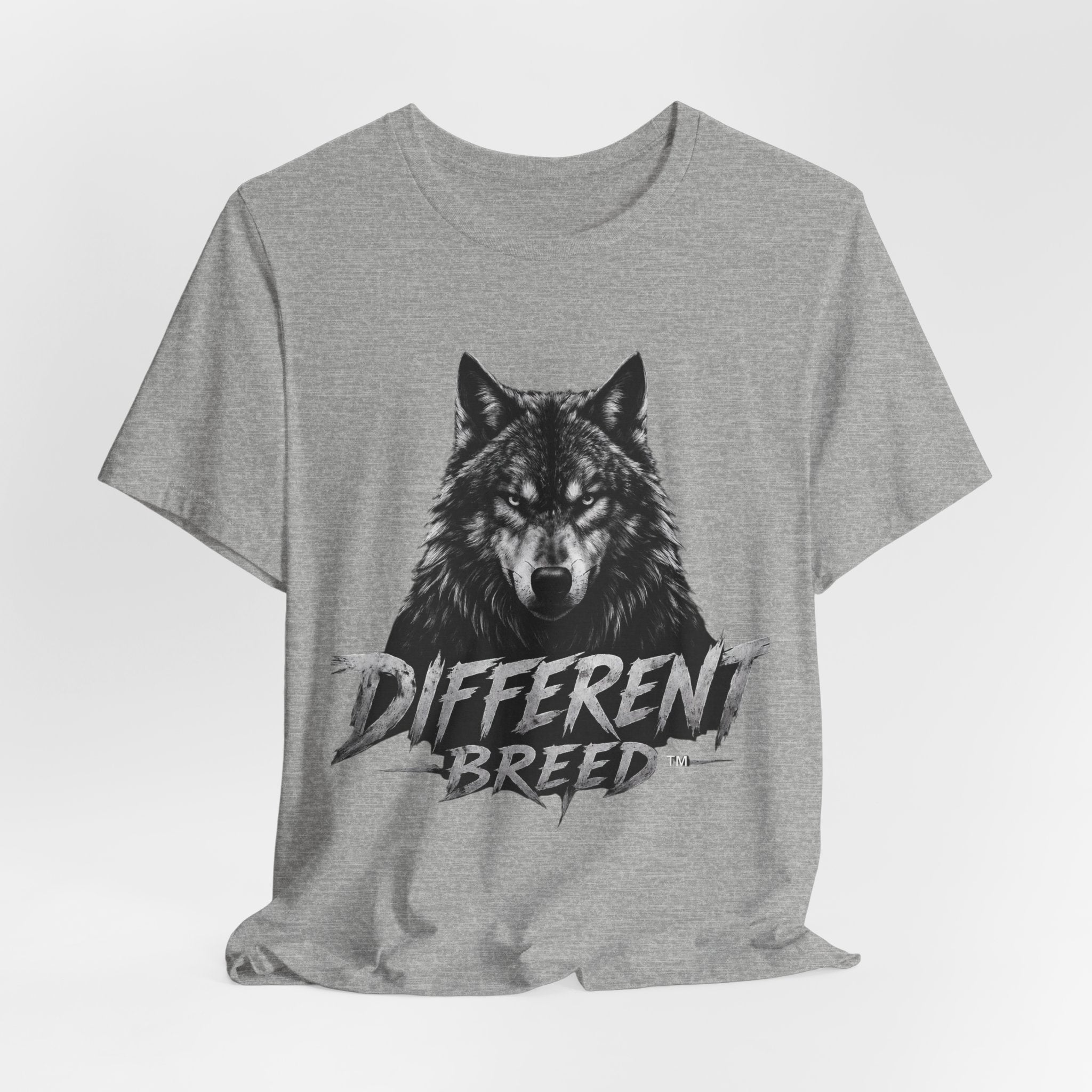 Different Breed Wolf Tee — Graphic Wolf Head T-Shirt