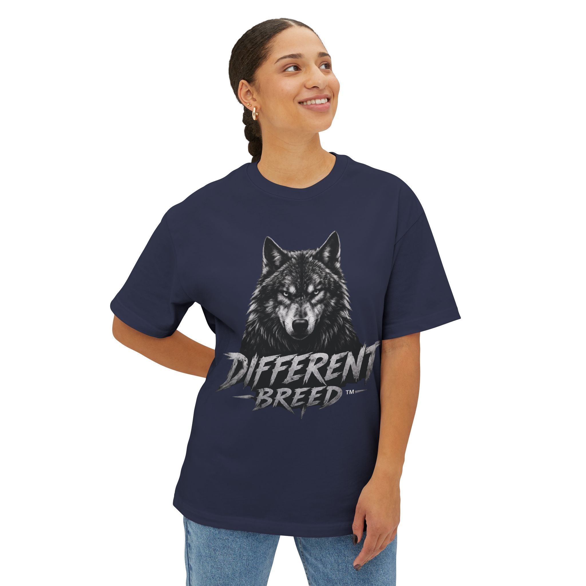 Different Breed Classic Logo Tee — Bold Unisex Boxy T-Shirt