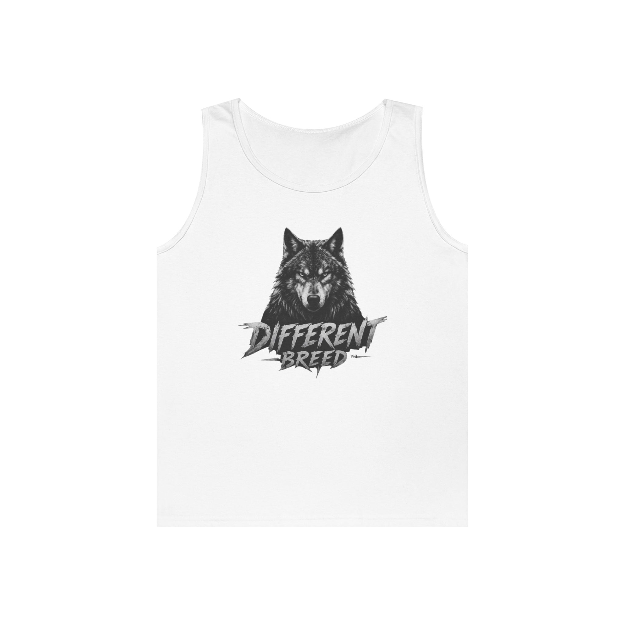 Different Breed Wolf Tank Top — Graphic Wolf Head Tee for Wilderness Lovers