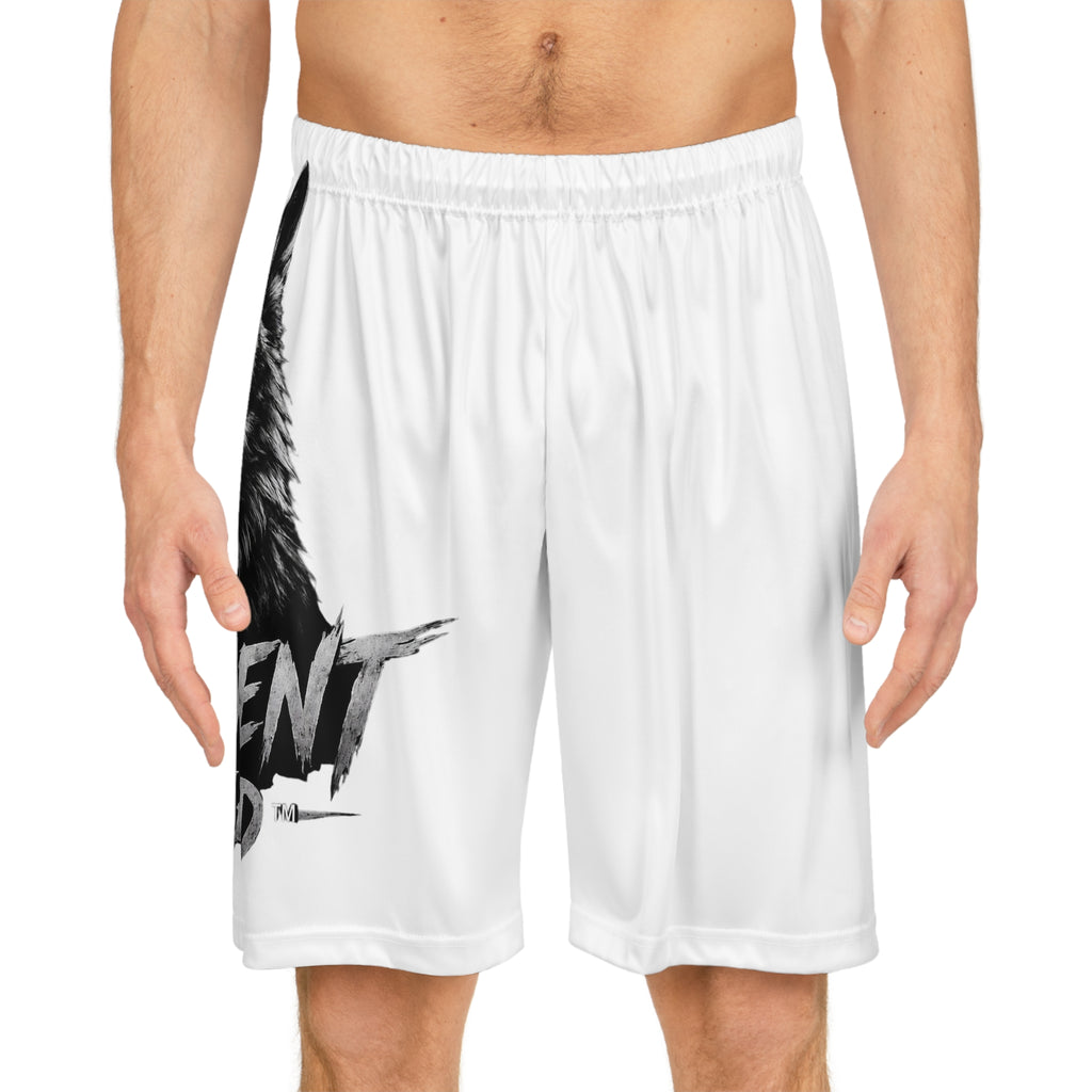 Wolf Graphic Basketball Shorts - "Different Breed" AOP Athletic Shorts