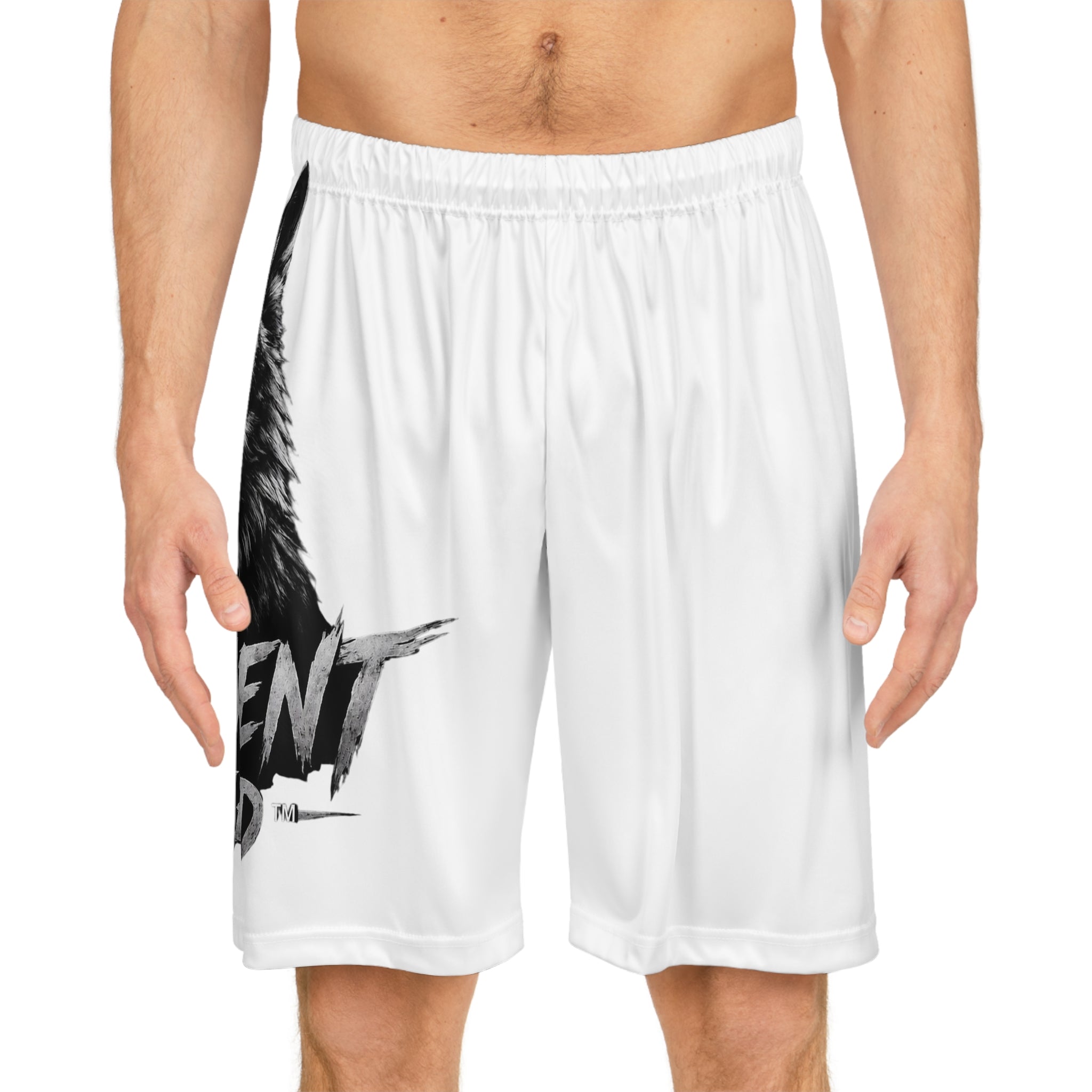 Wolf Graphic Basketball Shorts - "Different Breed" AOP Athletic Shorts