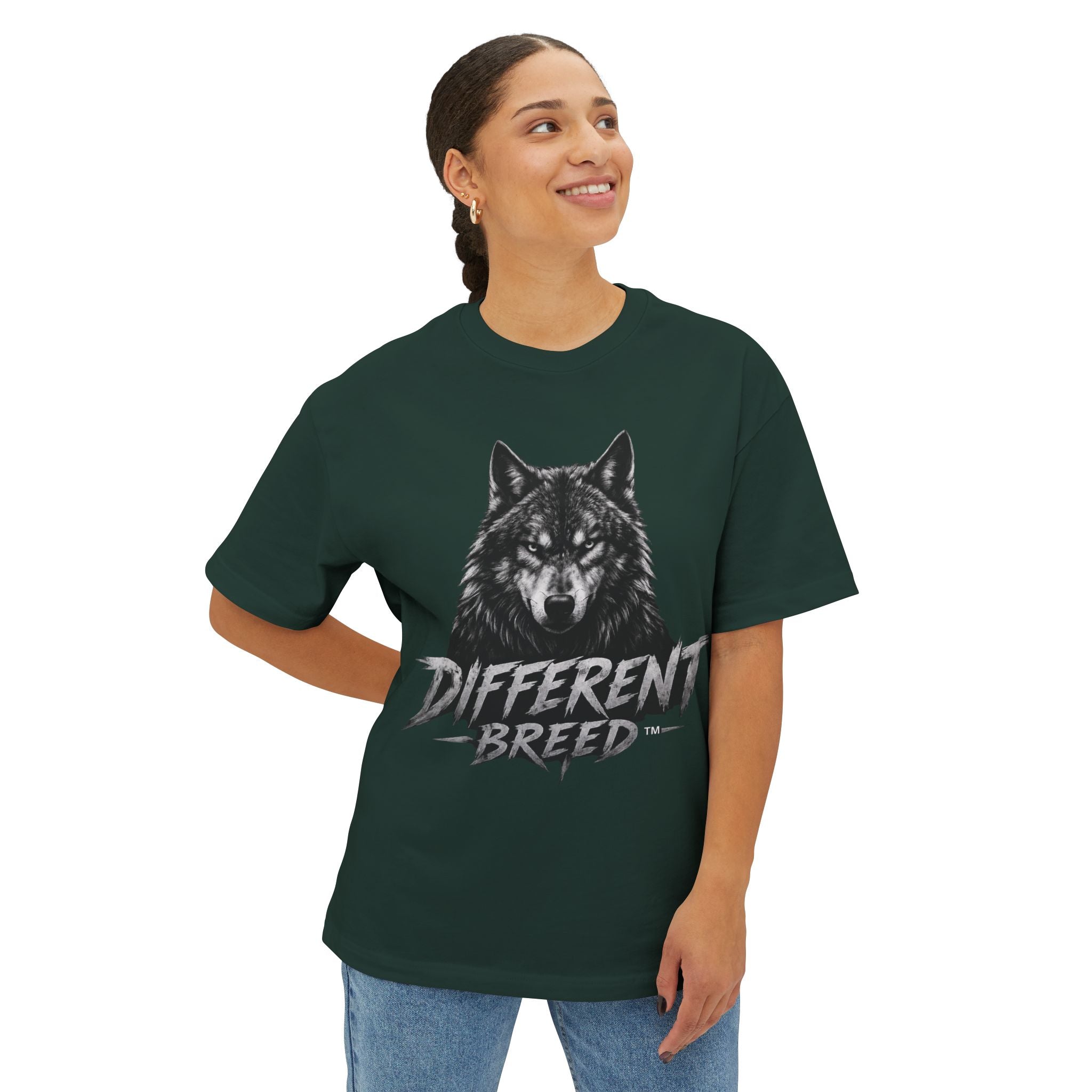 Different Breed Classic Logo Tee — Bold Unisex Boxy T-Shirt