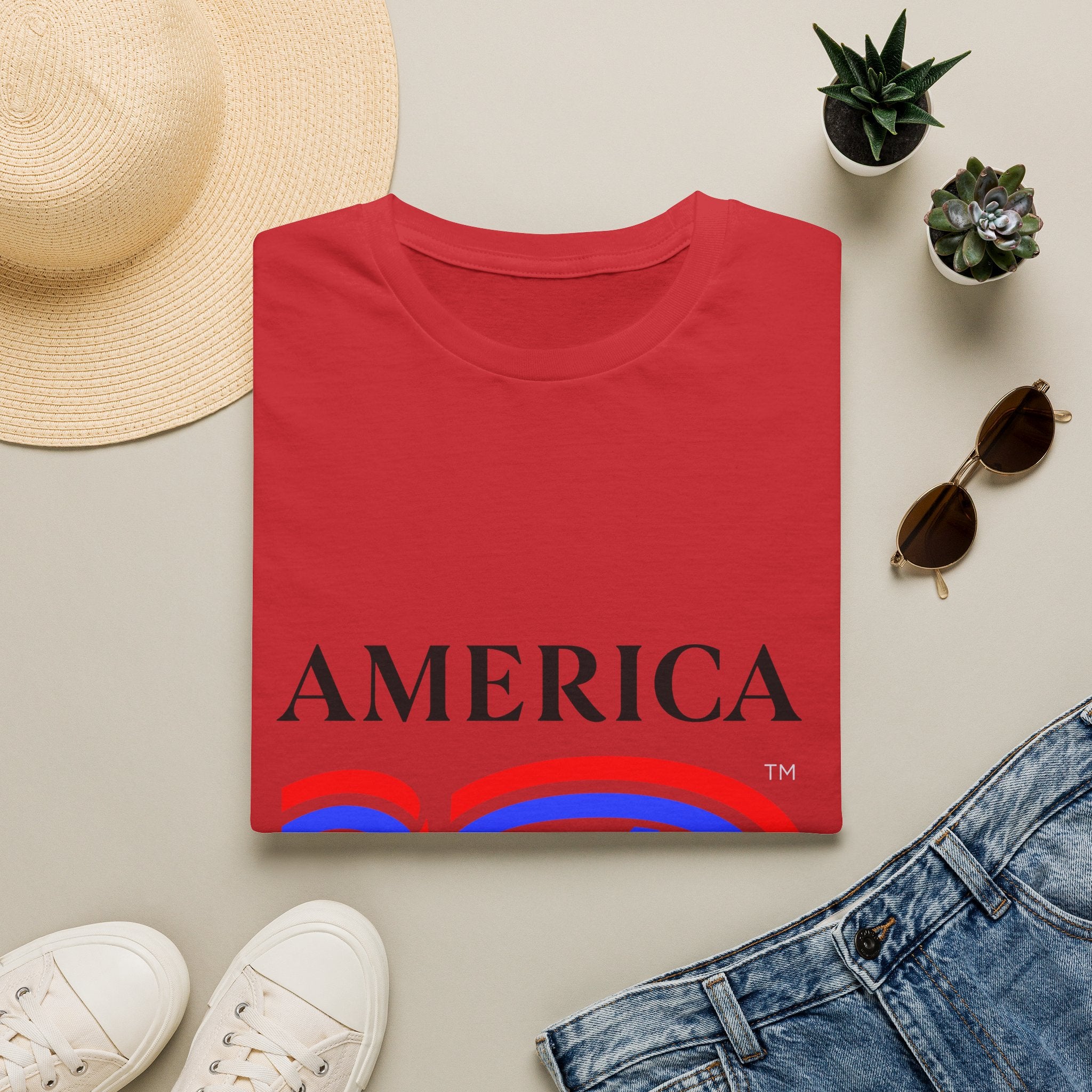 America 250 Wolf Logo T-Shirt — Different Breed Wolf Back Graphic